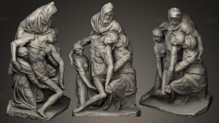 Michelangelo Pieta stl model for CNC